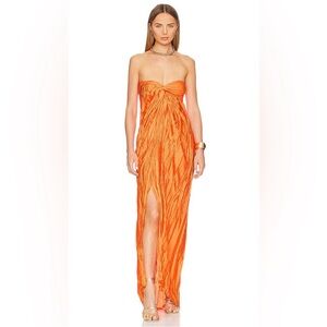 Baobab Aperol Strapless Dress